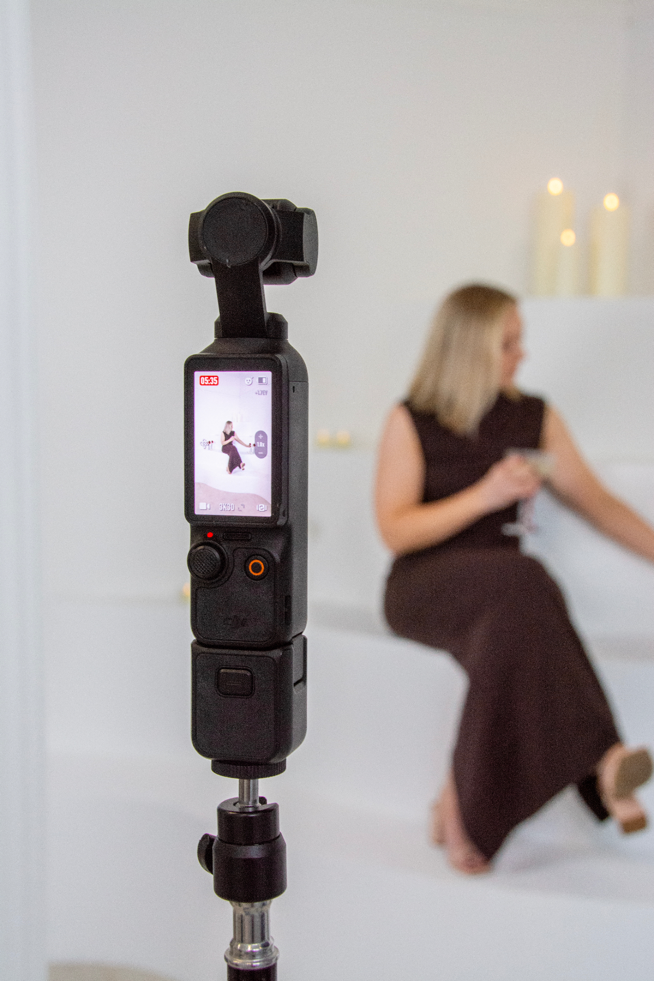 Camera setup filming branded content