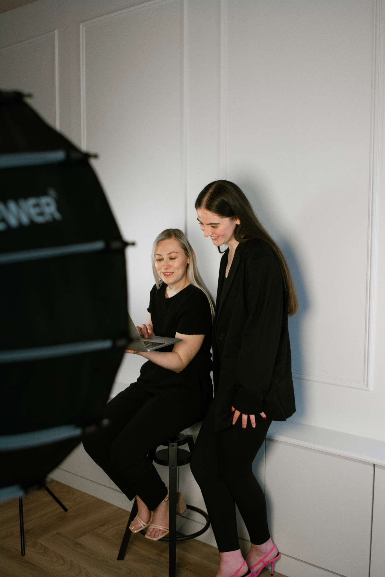 Behind the scenes social media content production